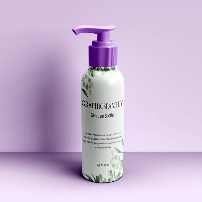 Free Hands Sanitizer Mockup