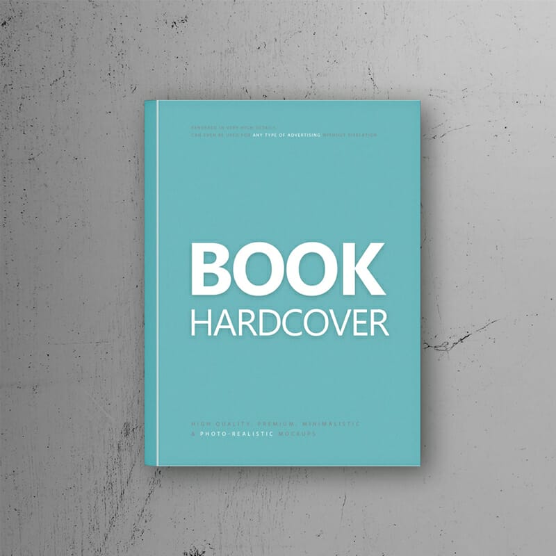 Free Hardcover Book Mockup