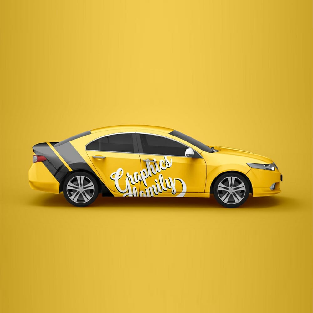 Free Honda Accord Mockup