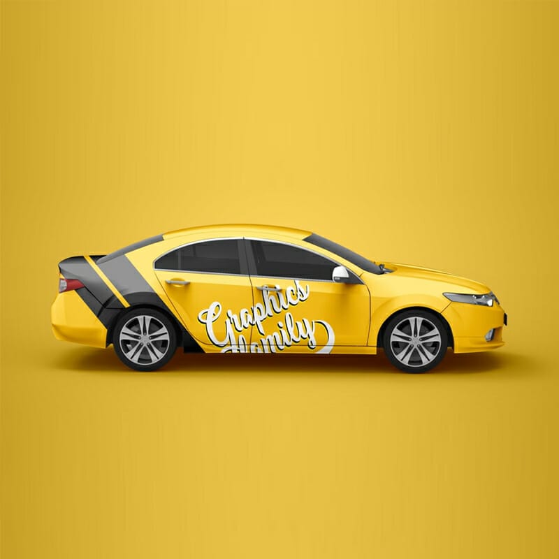 Free Honda Accord Mockup