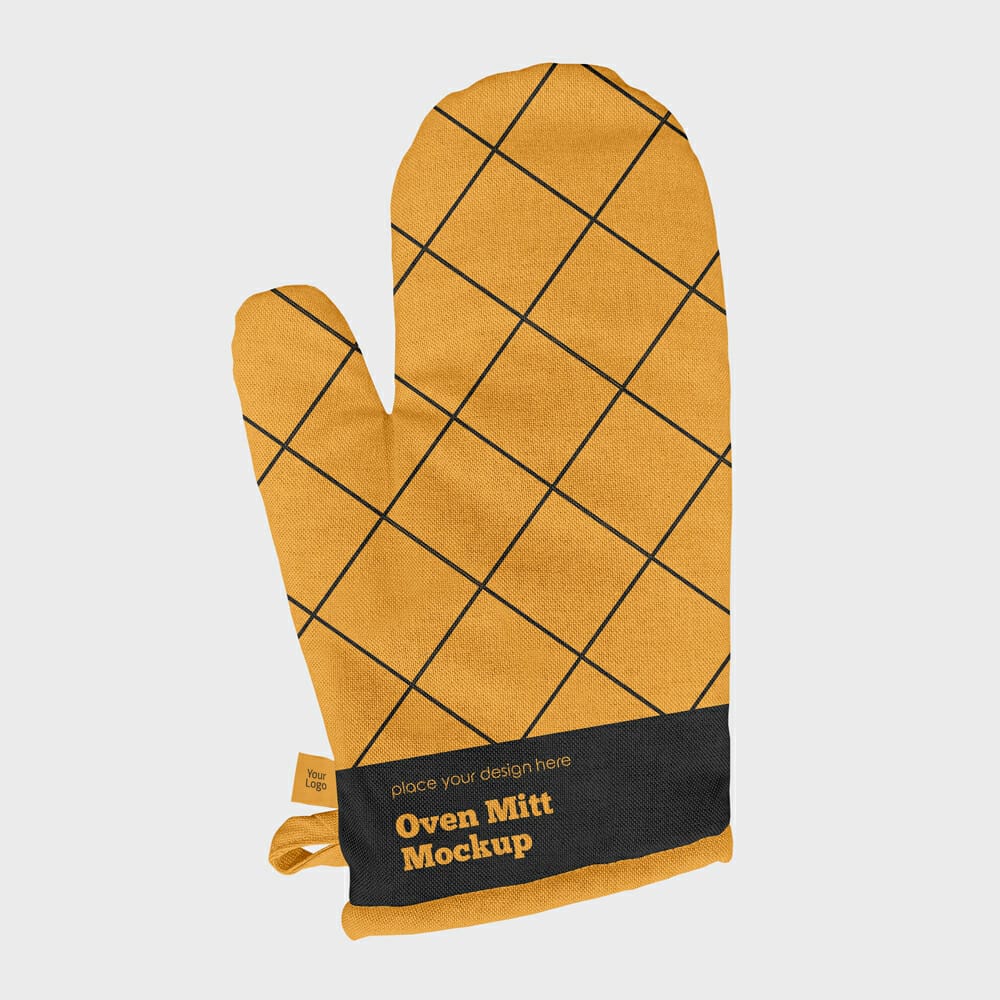 Free Oven Mitt Mockup