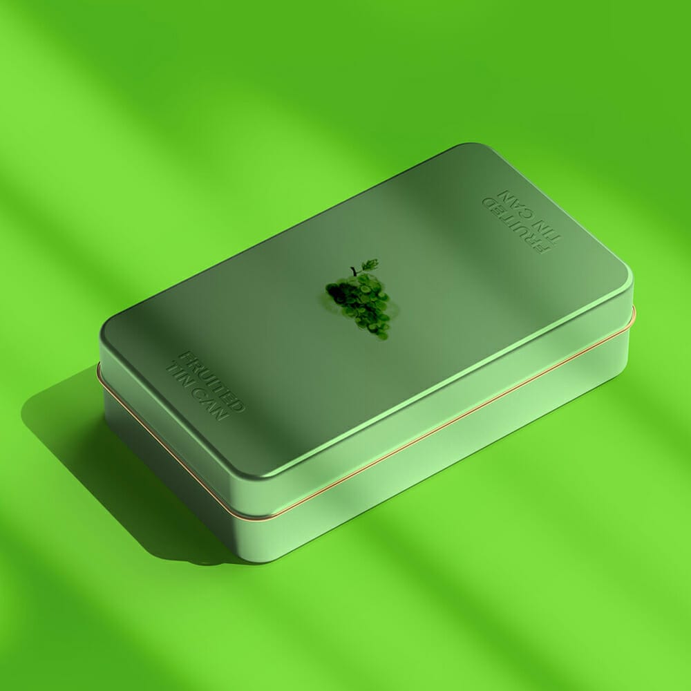 Free Packaging Tin Can Mockup