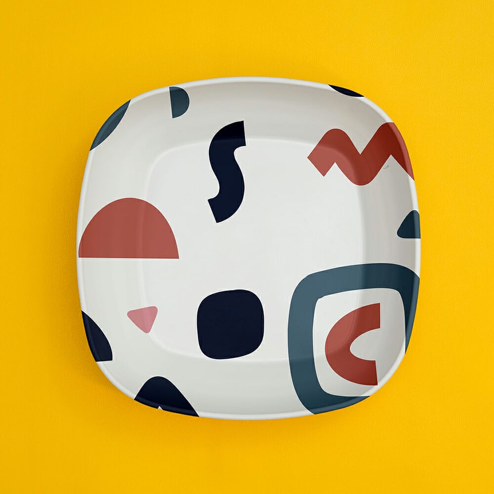 Free Plate Mockup Design PSD