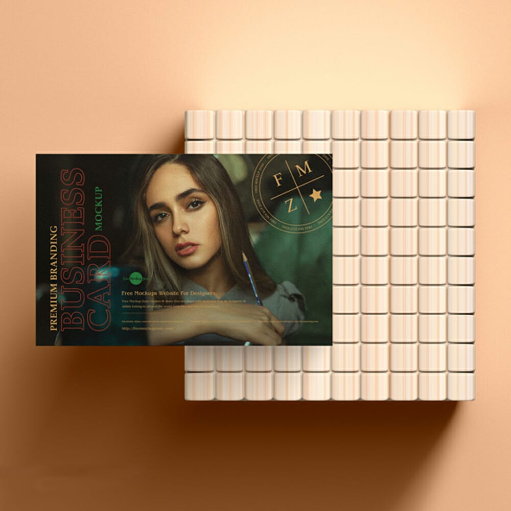Free Premium Branding Business Card Mockup