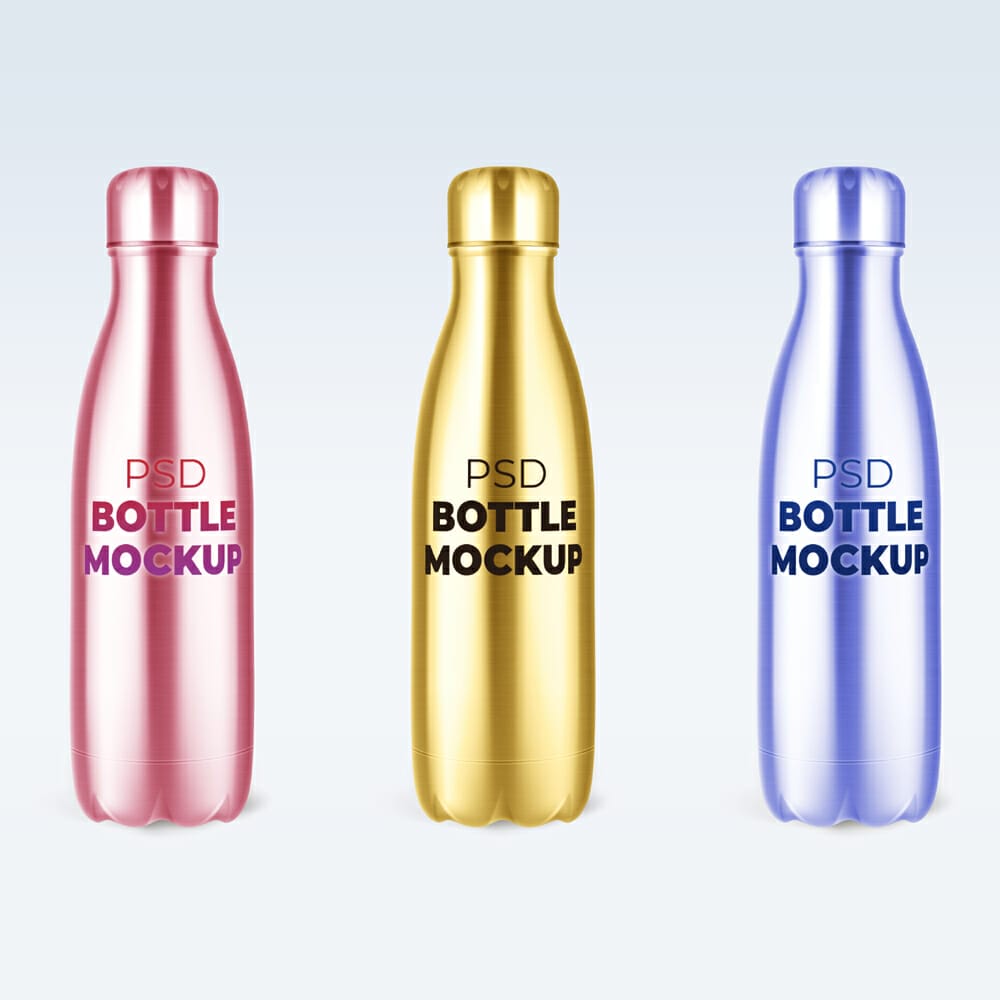 Free Reusable Bottle Mockup