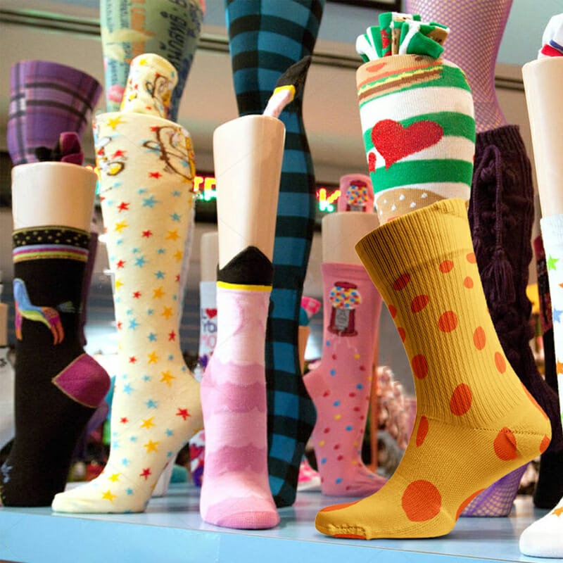 Free Socks Mockup PSD Template