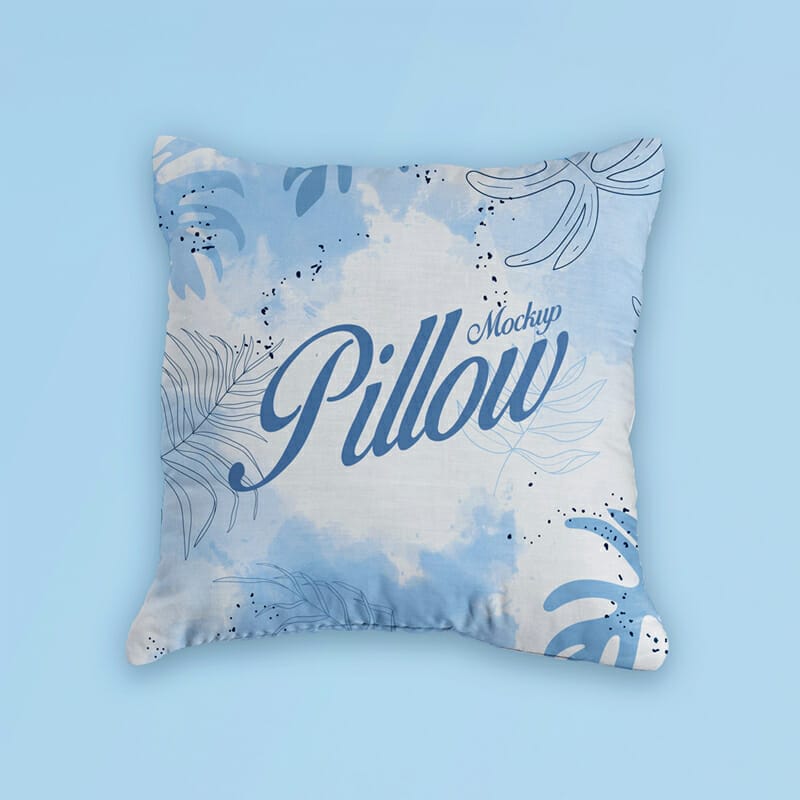 Free Square Pillow Mockup