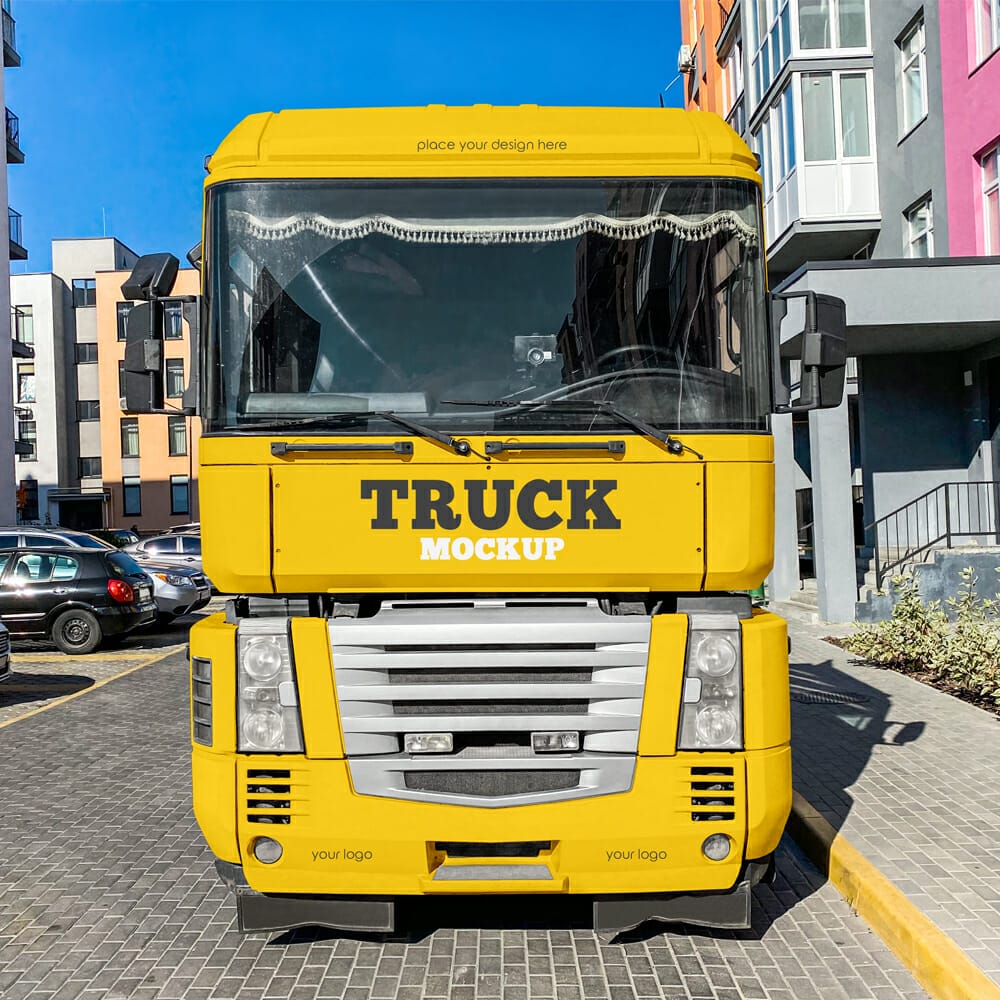 Free Truck Mockup
