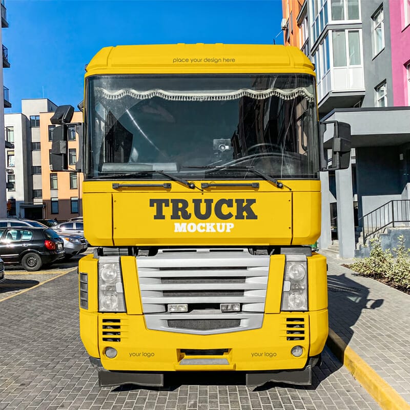 Free Truck Mockup