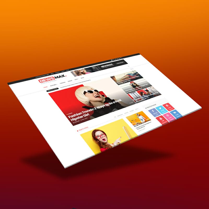 Free Web Presentation PSD Mockup