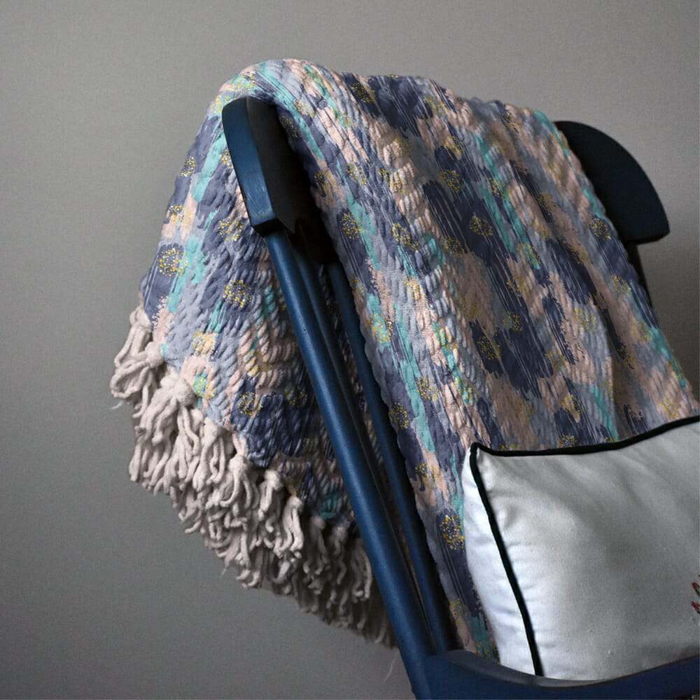 Free Woven Blanket Mockup PSD Template