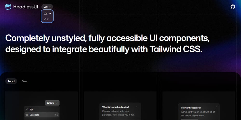 HeadlessUI