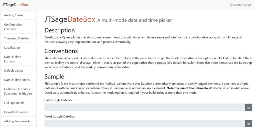 Top Bootstrap Datepickers and Timepickers for Websites 20 JTSage DateBox