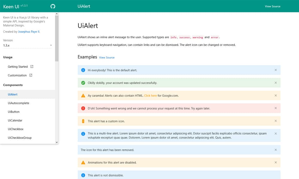20+ Vue JS UI Component Libraries 2022 4 Keen UI