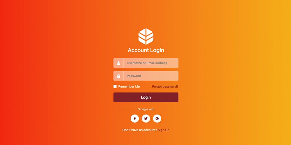 Best Free Bootstrap Login Forms » CSS Author