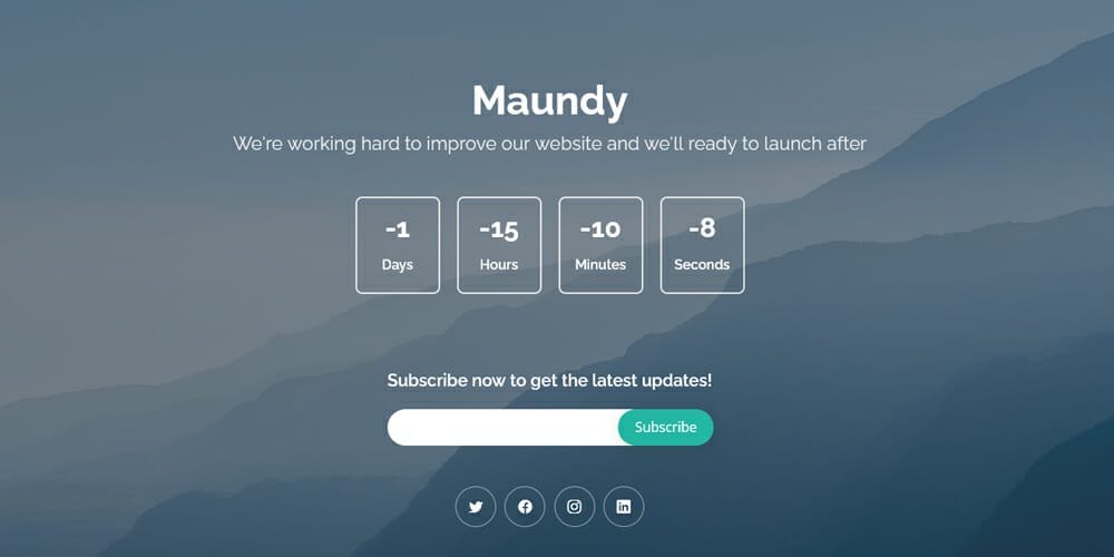 Free Under Construction Html Templates 10 Maundy