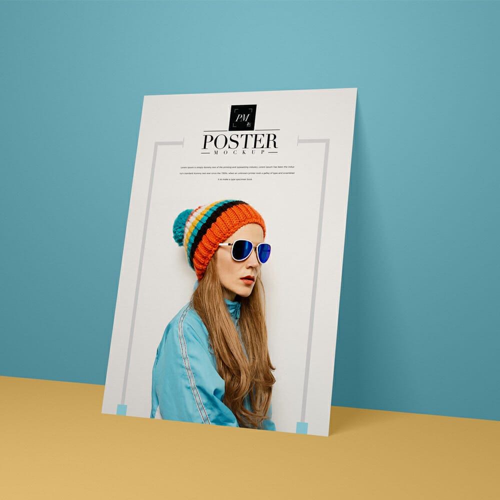 Modern PSD Poster Mockup Perfect For Branding