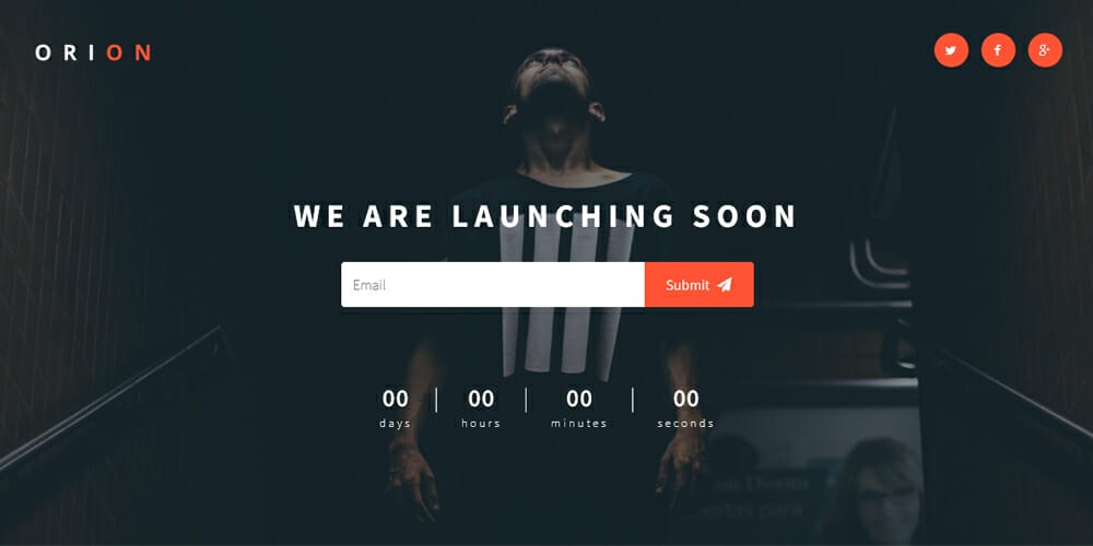 Award-Winning Coming Soon HTML Templates 42 Orion Coming Soon Template