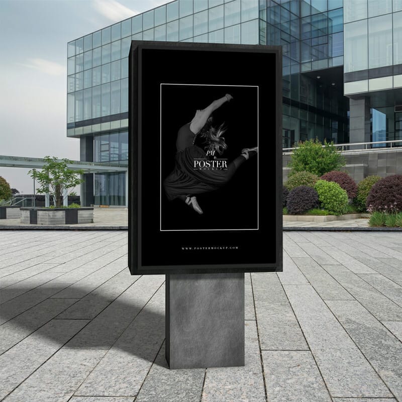 Outside Theatre Billboard Poster Mockup For Advertisement