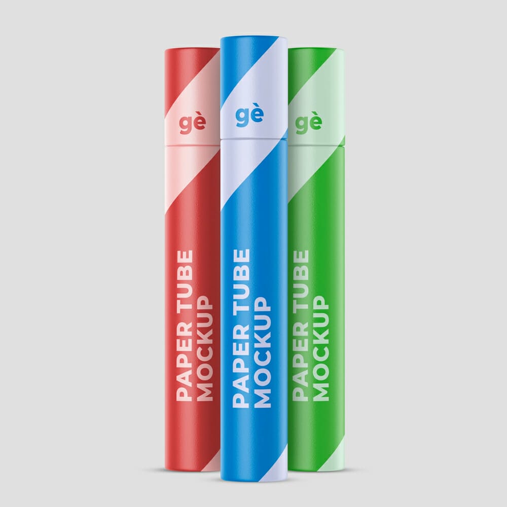 Paper Tube PSD Mockup