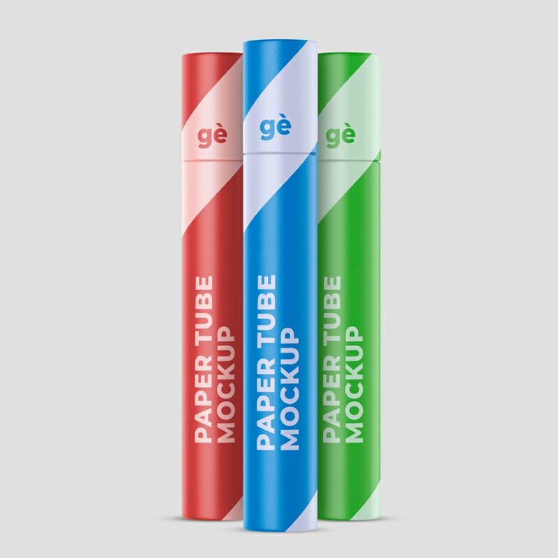 Paper Tube PSD Mockup