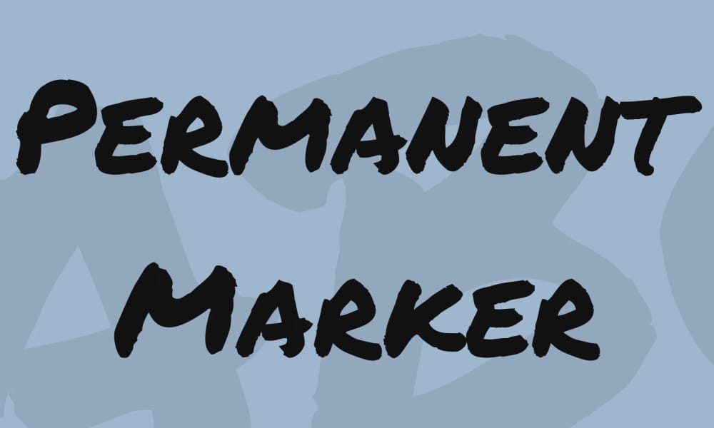 Permanent Marker Font 