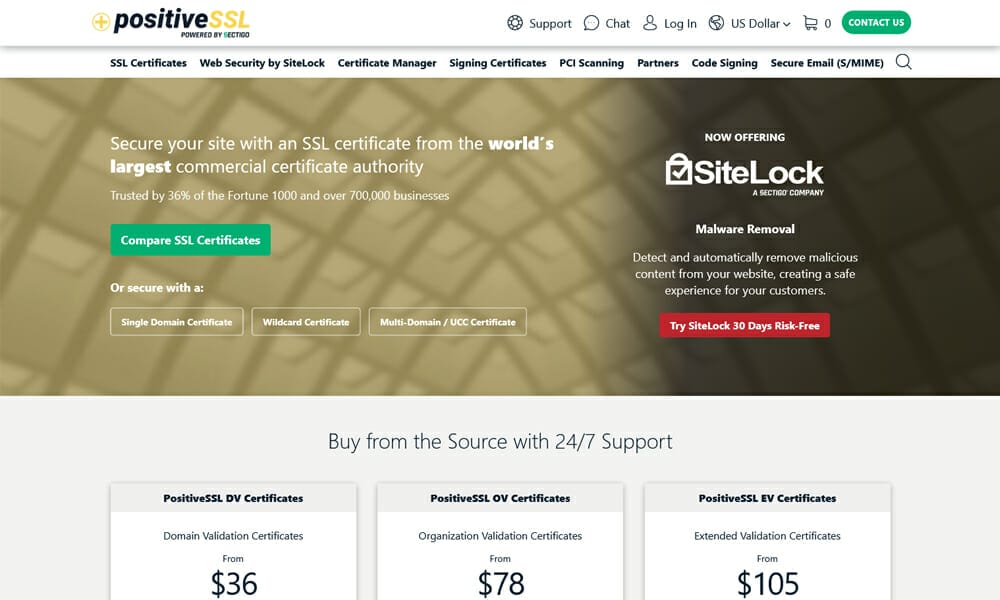 15+ Best Free SSL Certificate Provider 2022 14 PositiveSSL