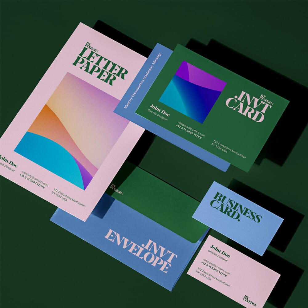 Product PSD Packaging Box Mockup Scene