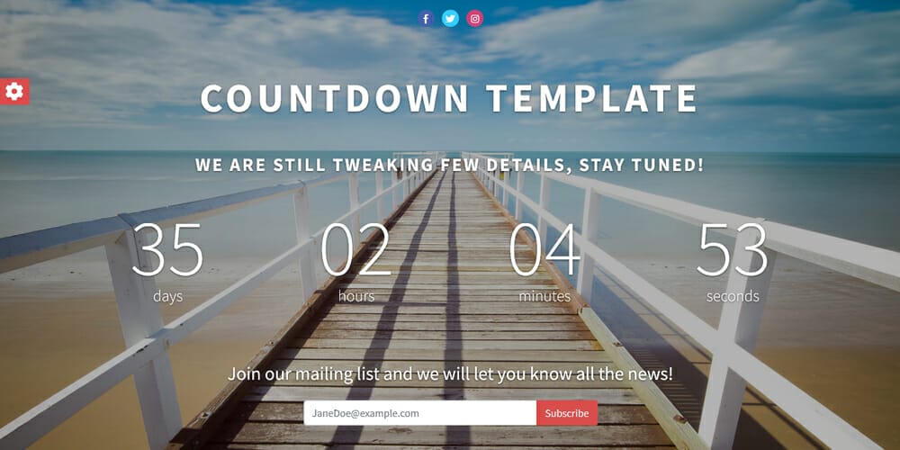 Responsive Countdown Template