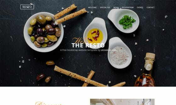 50+ Best Free Restaurant HTML Website Templates Of 2025