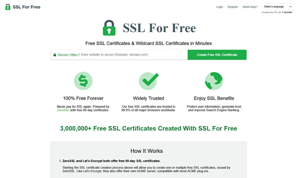 SSL For Free