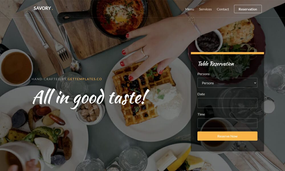 50+ Best Free Restaurant HTML Website Templates Of 2023