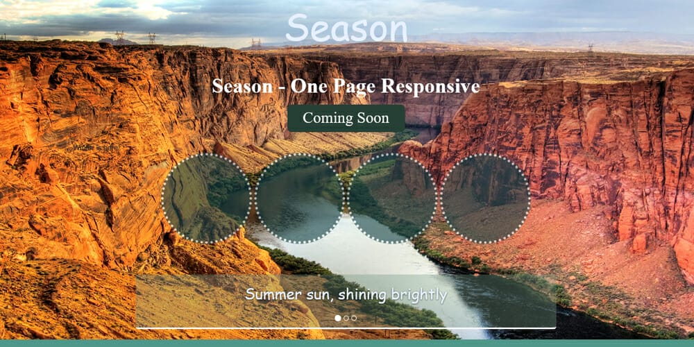 Free Under Construction Html Templates 30 Season Responsive Coming Soon Template