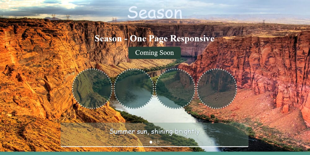 Season Responsive Coming Soon Template