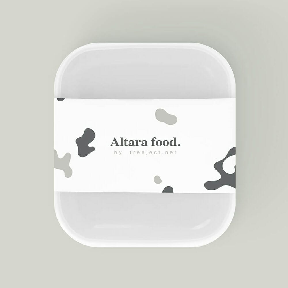 Square Food Container Mockups
