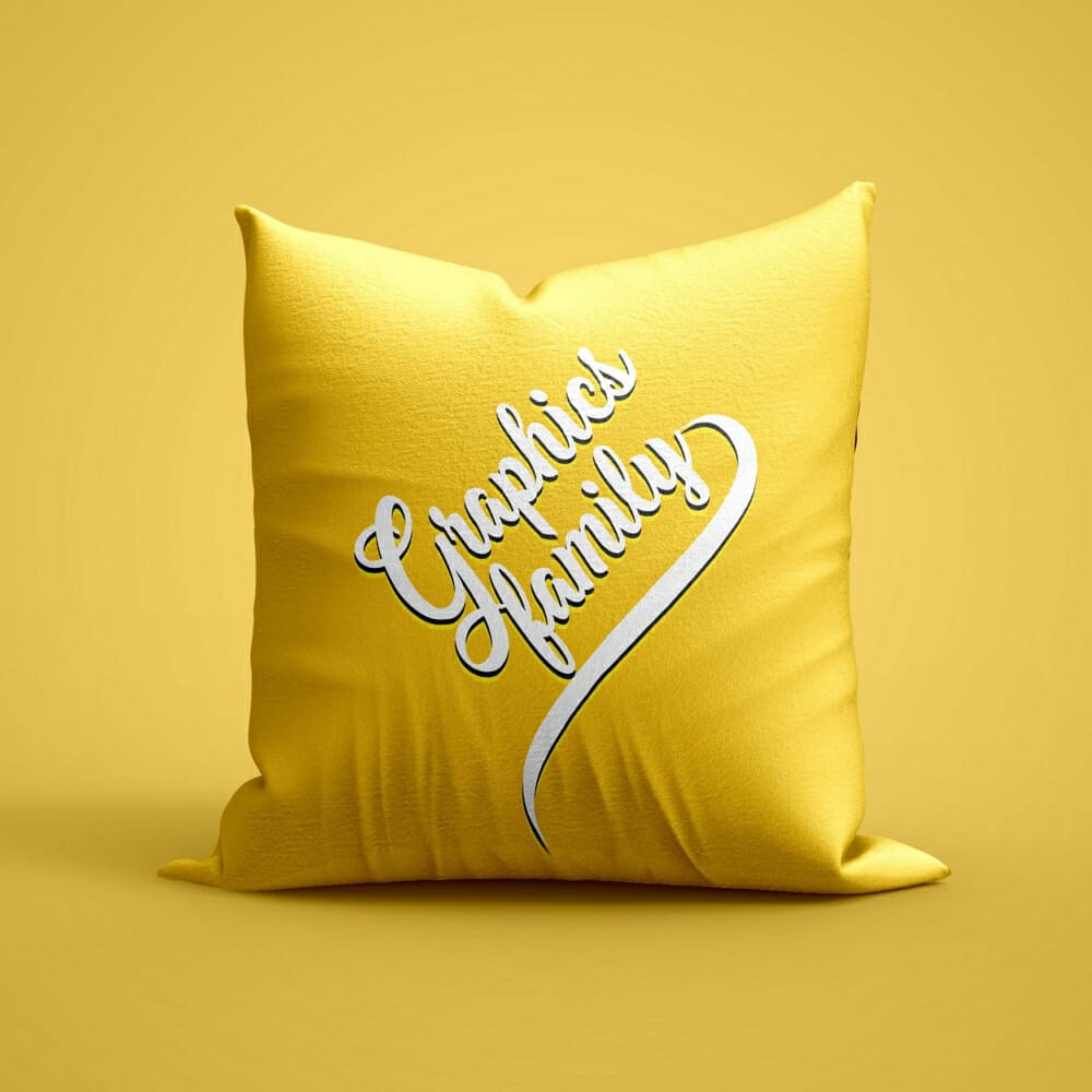 Square Pillow Mockup