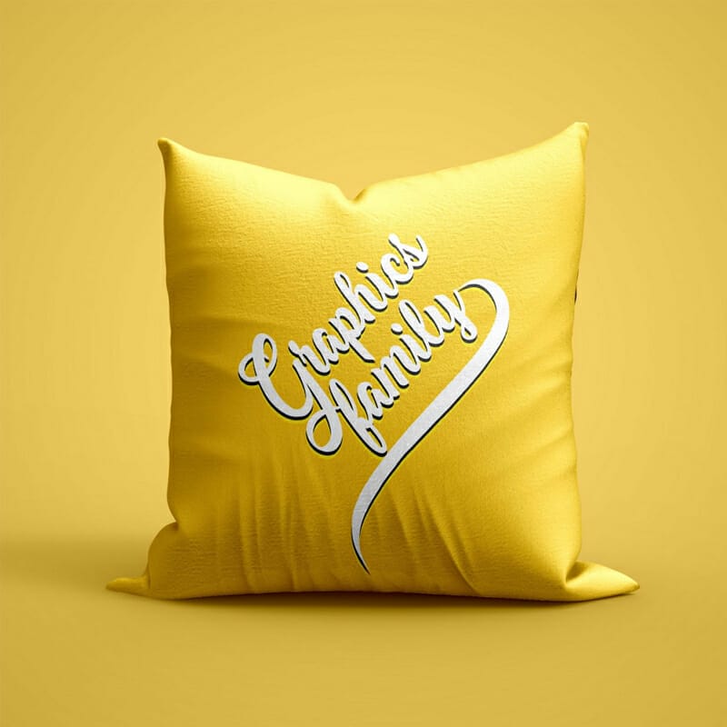 Square Pillow Mockup