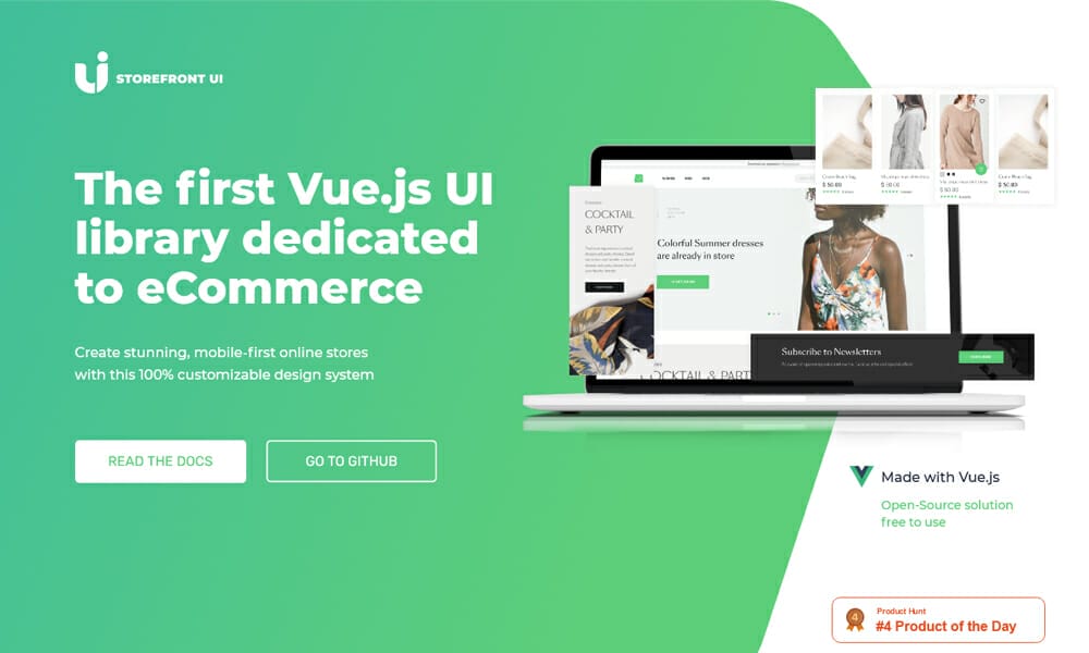 20+ Vue JS UI Component Libraries 2022 16 Storefront UI