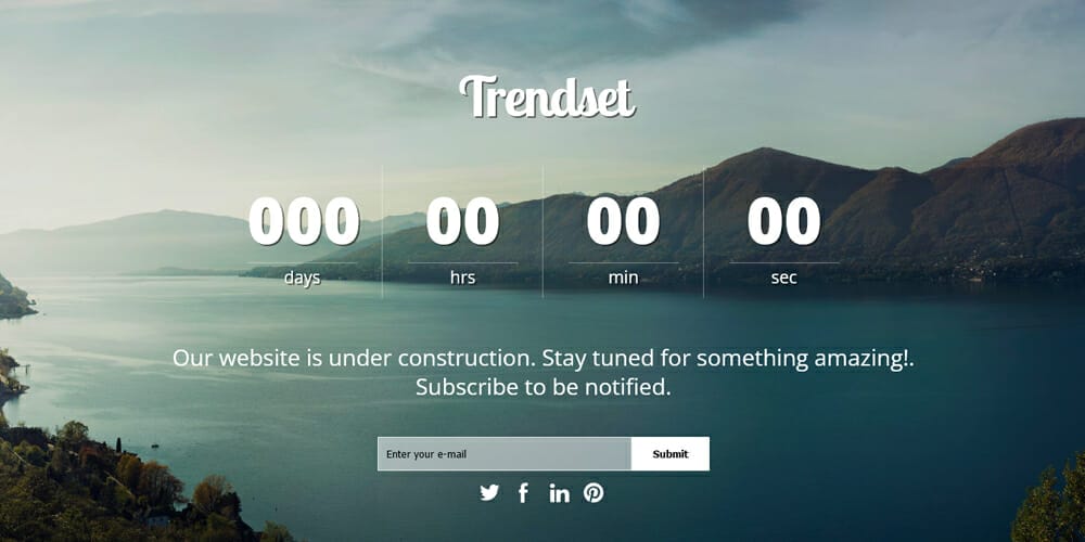 Free Under Construction Html Templates 42 Trendset