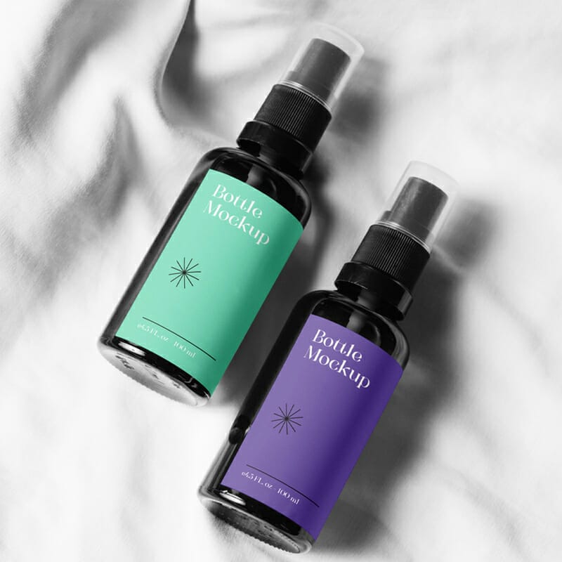 Two Small Bottle Mockup