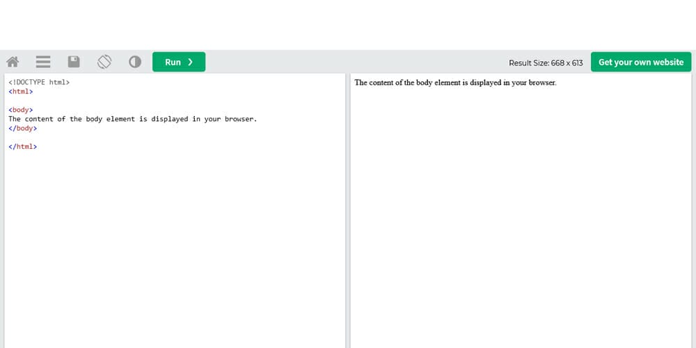 Excellent Online Code Editors 19 W3Schools TryIt