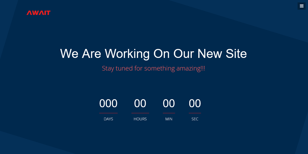 Free Under Construction Html Templates 83 Await