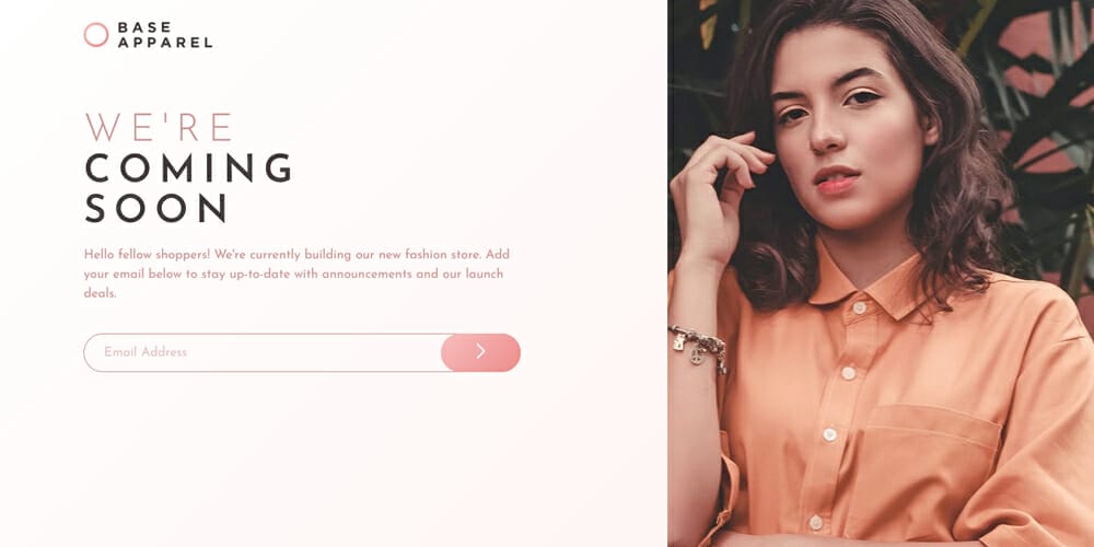 Free Under Construction Html Templates 60 Base Apparel Coming Soon Page