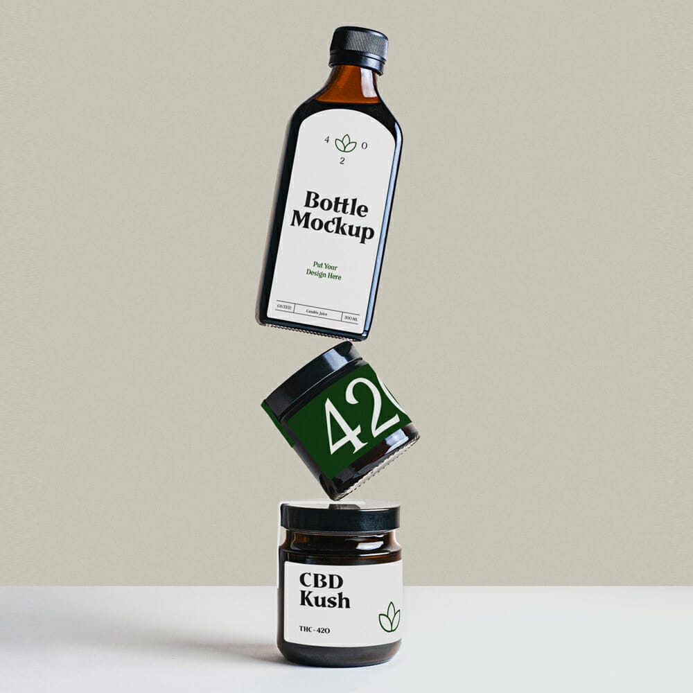 Bottle & Jar Mockup