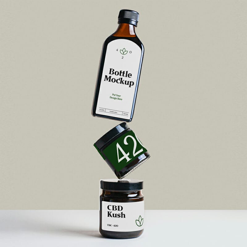 Bottle & Jar Mockup