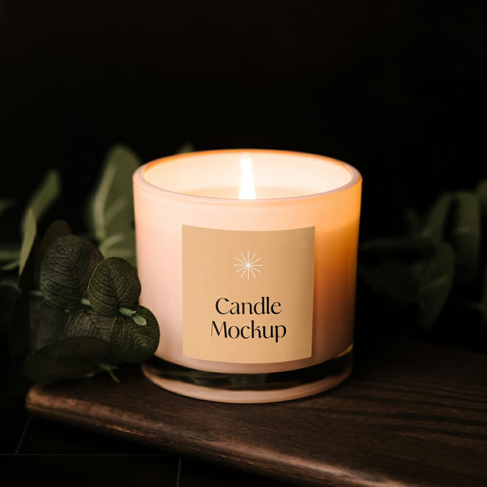 Branded Candle Mockup