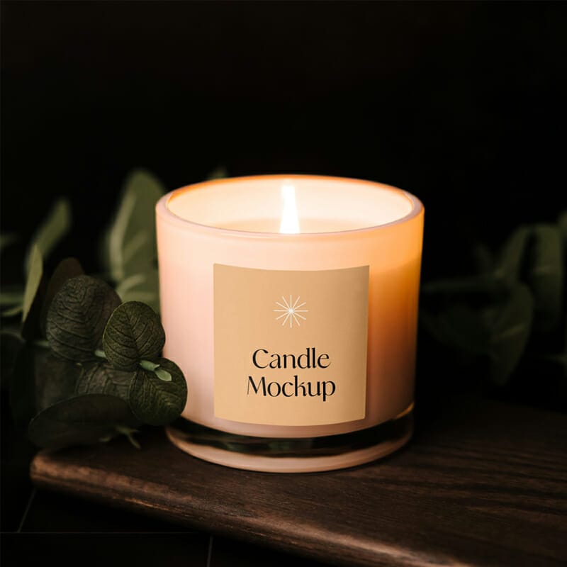 Branded Candle Mockup