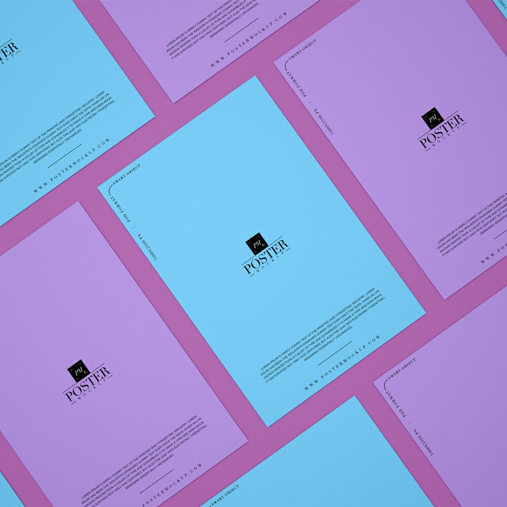 Branding PSD Poster Mockup Design For Designers