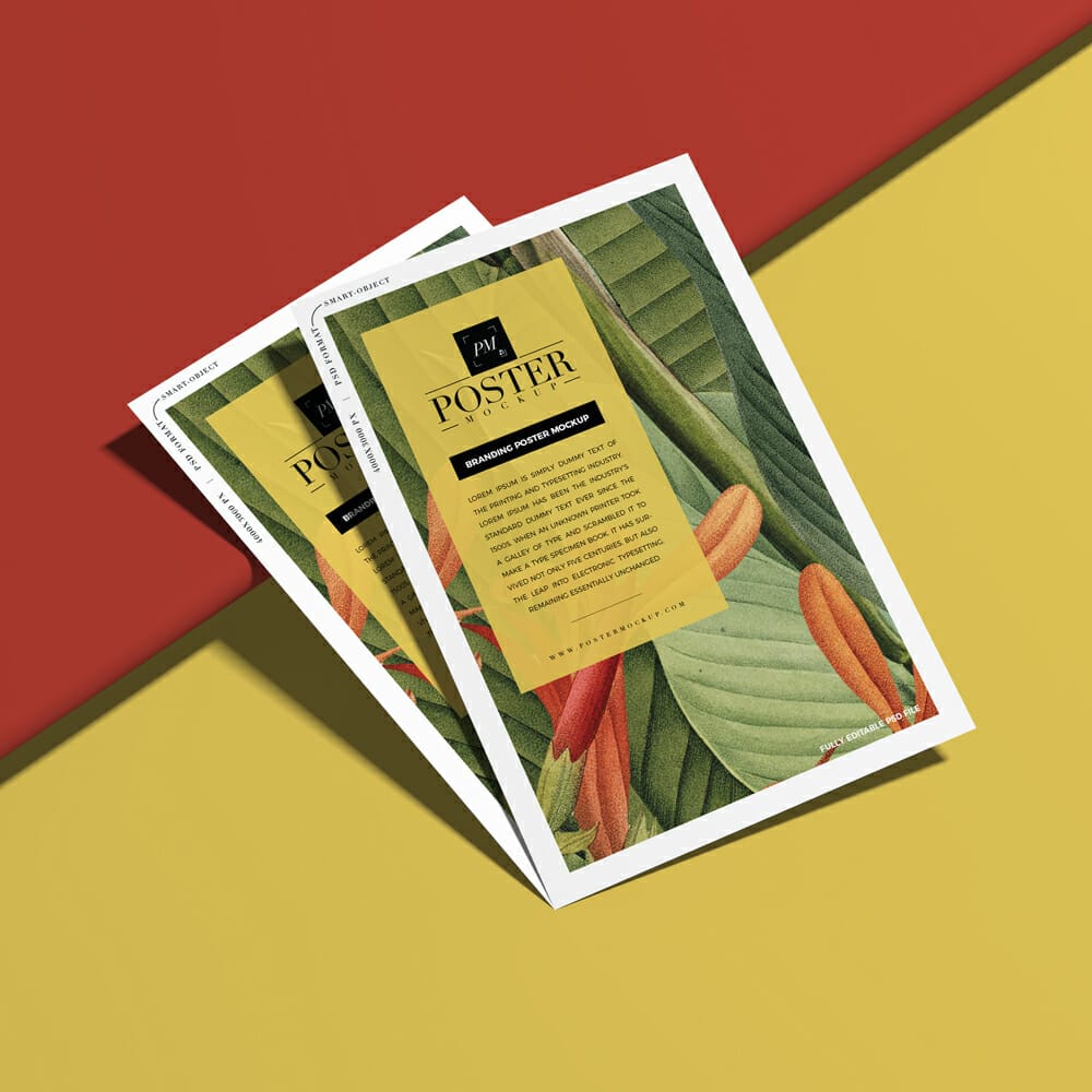 Branding PSD Poster Mockup