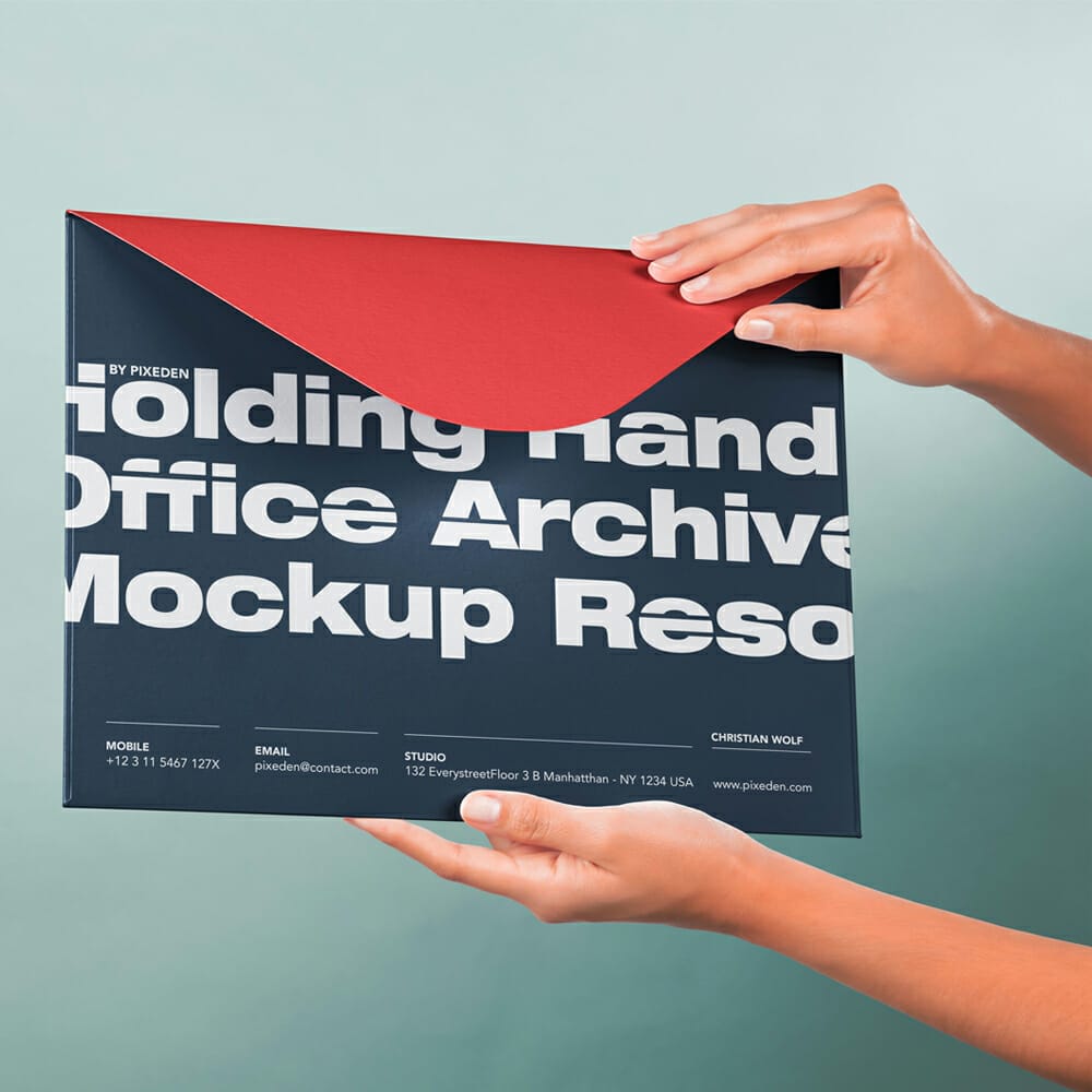 Classic PSD Business Card Mockup Scene